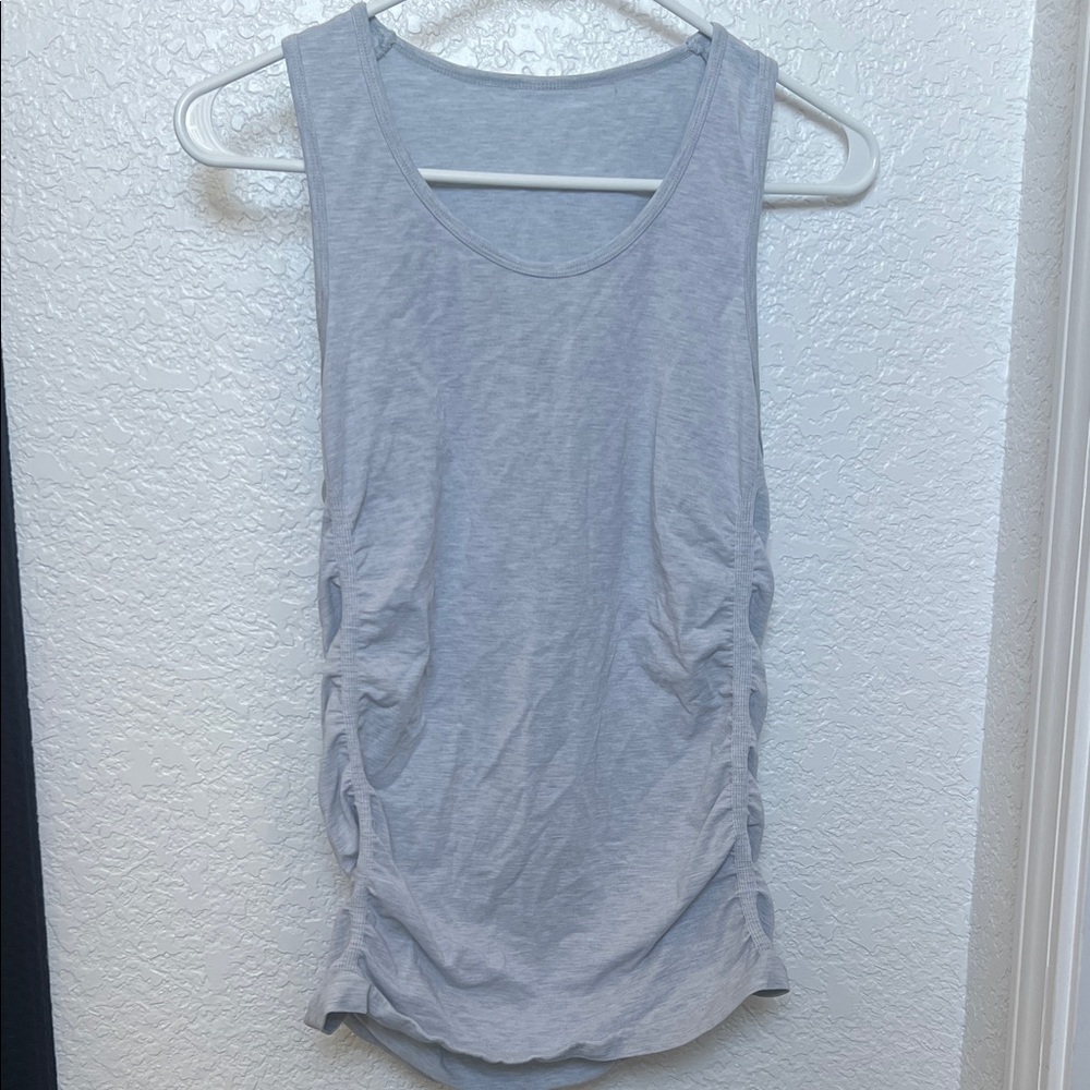 Fabletics Light Gray Tank Top